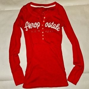 Red Aeropostale cute long sleeve